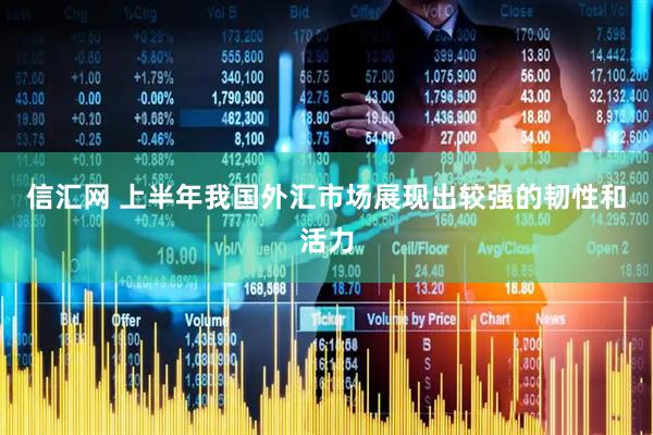 信汇网 上半年我国外汇市场展现出较强的韧性和活力